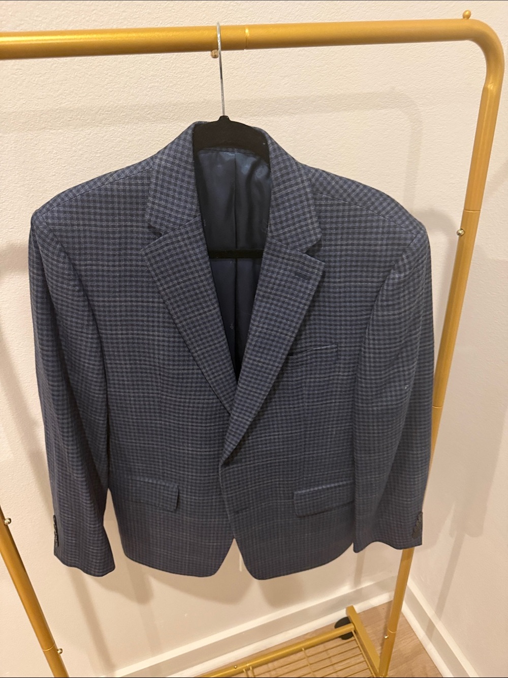 Lauren Ralph Lauren Blue Houndstooth Sport Coat